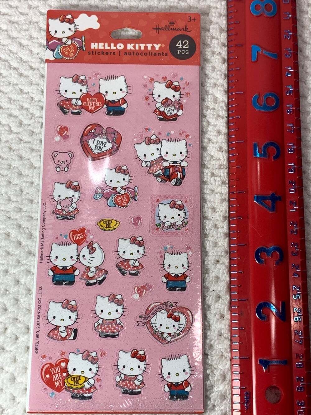 Hello Kitty Valentines Stickers